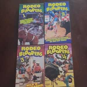 Rodeo Bloopers Vol 1-4 VHS